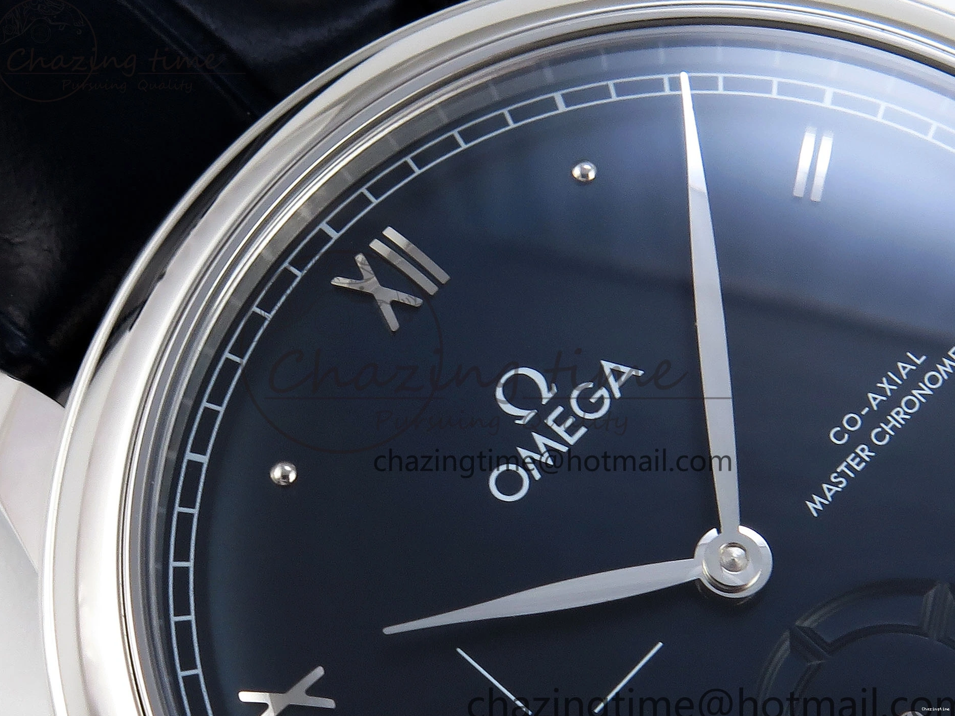 0105 De Ville Power Reserve SS MKF 1:1 Best Edition Black Dial on Black Leather Strap A Packable 7744